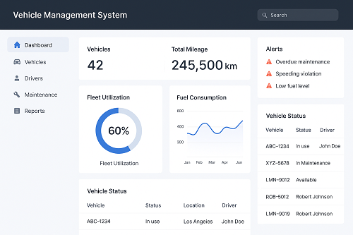 Vehicle Management Dashboard